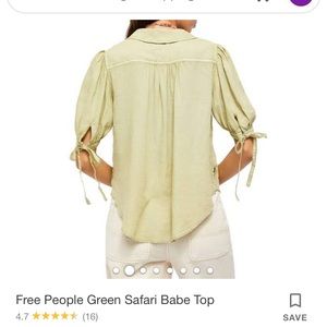 Free People Safari Top. Size S